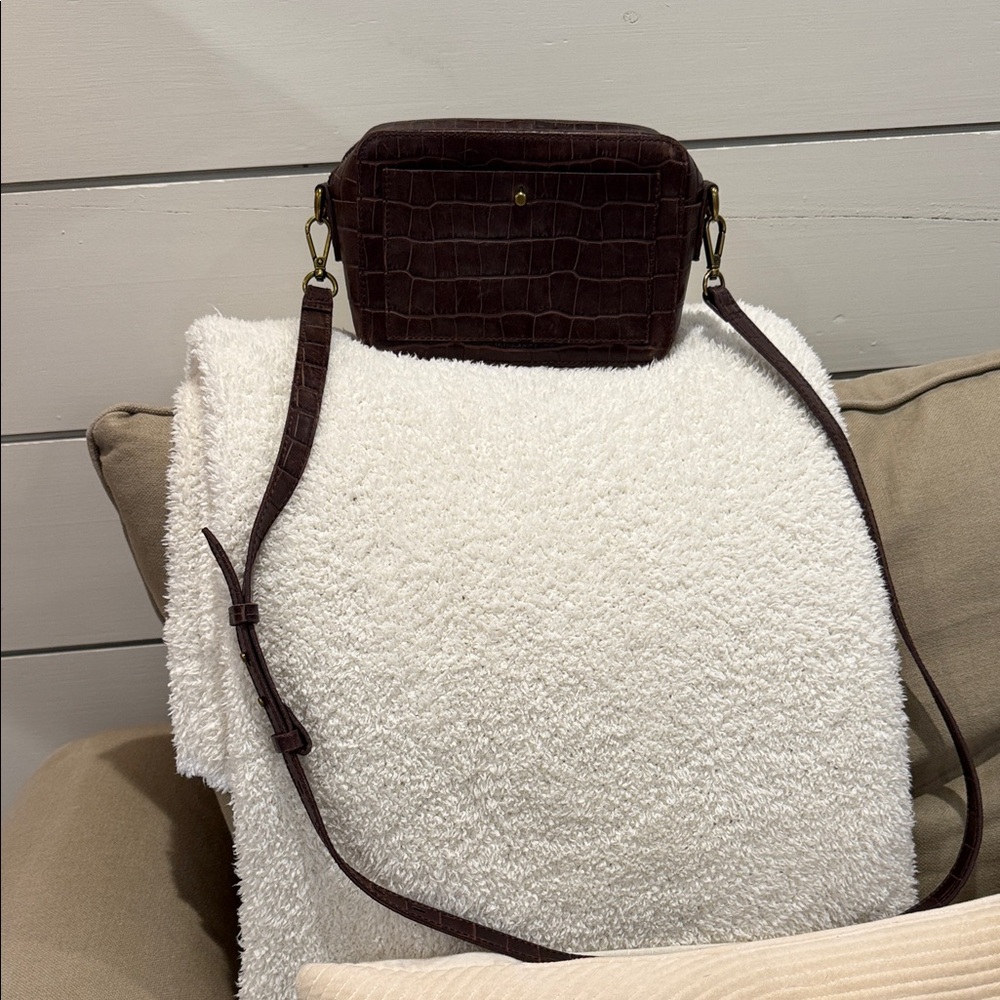 Madewell Camera Bag crossbody Real leather - Elegant Brown
